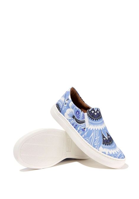 Sneakers Con Stampa Paisley Azzurra ETRO KIDS | GU0P26-P0417654AV