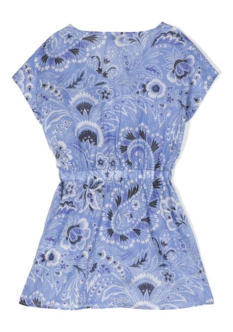 Light Blue Dress With Paisley Print ETRO KIDS | GU1B41-M0046654AV