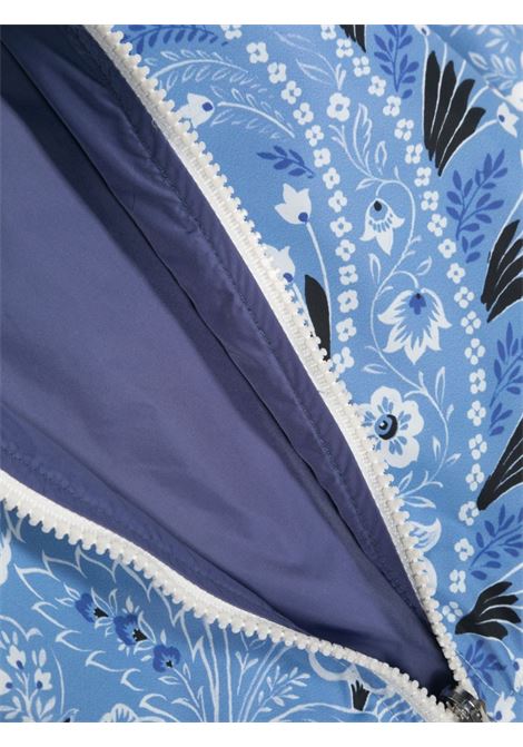 Light Blue Reversible Jacket With Paisley Print and Logo ETRO KIDS | GU2517-N0256654AV