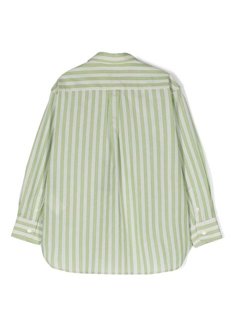 Camicia a Righe Verde Con Logo ETRO KIDS | GU5P30-P0385101VE