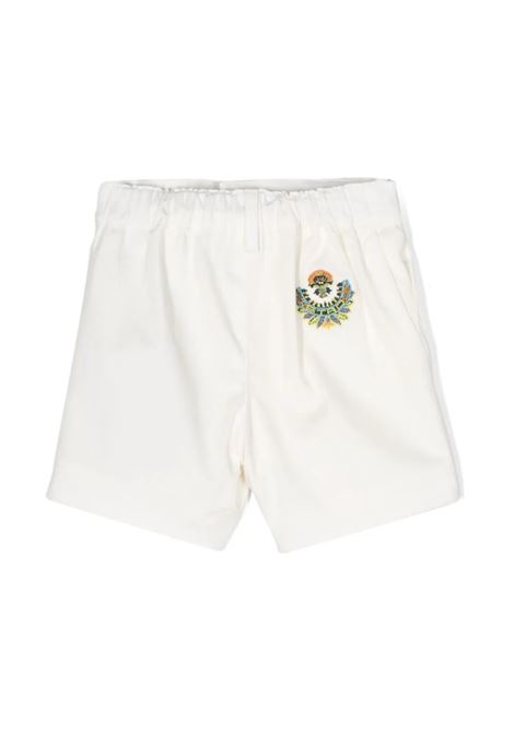 Shorts In Twill Bianchi Con Ricamo ETRO KIDS | GU6529-G0019101