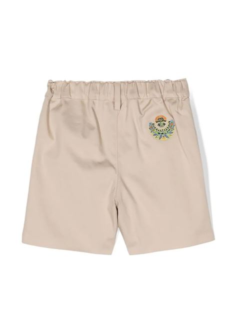 Shorts In Twill Beige Con Ricamo ETRO KIDS | GU6529-G0019108