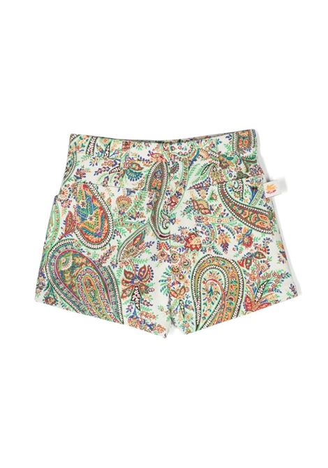 Shorts With Multicolour Paisley Print ETRO KIDS | GU6A79-D0081102MC