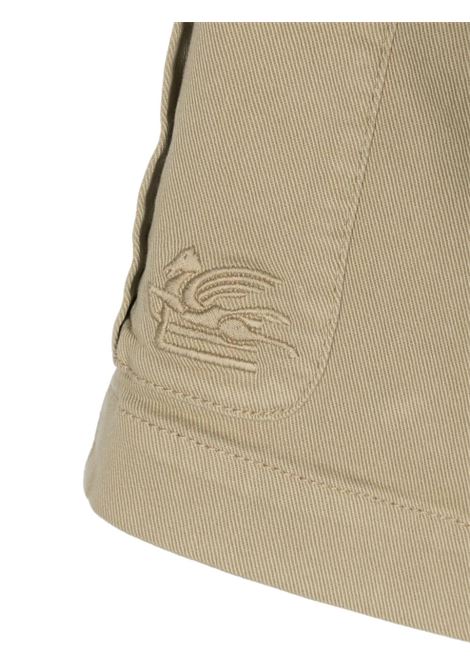 Beige Cargo Shorts With Logo ETRO KIDS | GU6P89-D0039108