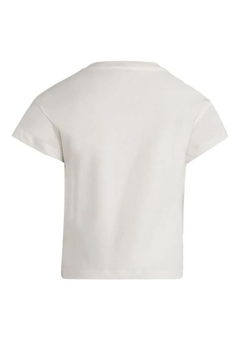White T-Shirt With Embroidery On Neckline ETRO KIDS | GU8A51-J0177101