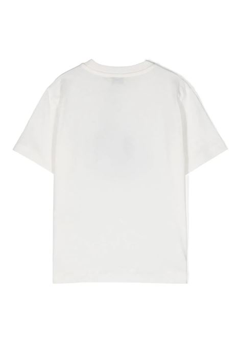 White T-Shirt With Light Blue Pegasus Motif ETRO KIDS | GU8P21-Z2081101AZ