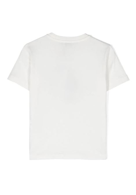 T-Shirt Bianca Con Motivo Pegaso Verde ETRO KIDS | GU8P21-Z2081101VE