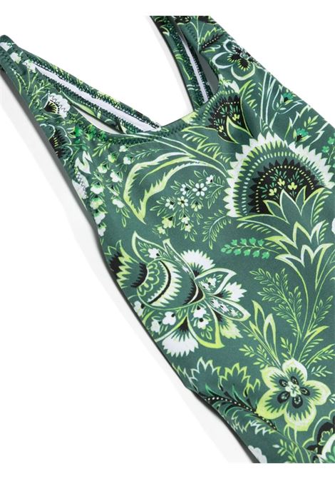 Green Swimwear With Paisley Motif  ETRO KIDS | GUCA09-J0399719AV