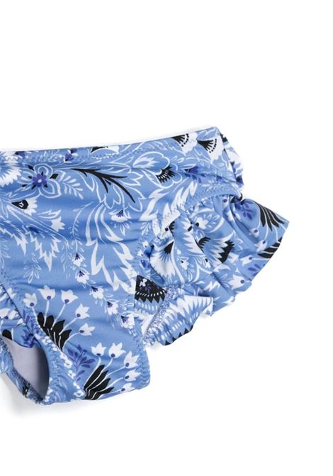 Light Blue Bikini With Ruffles and Paisley Motif ETRO KIDS | GUCA19-J0399654AV