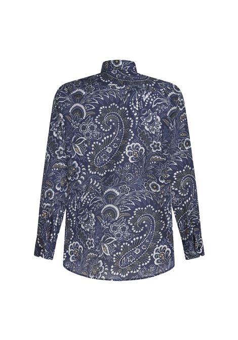 Camicia In Cotone Blu Con Motivo Paisley Floreale ETRO | MRIC0012-99SA565X0883