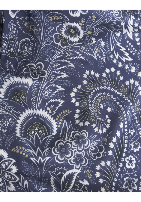 Blue Cotton Shirt With Paisley Floral Pattern ETRO | MRIC0012-99SA565X0883