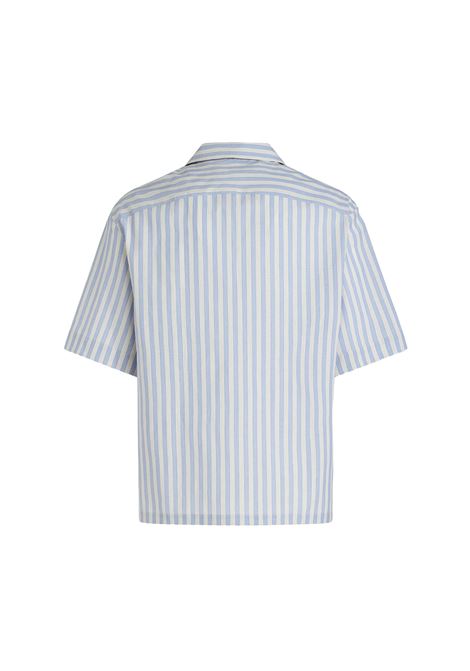 Light Blue and White Striped Bowling Shirt ETRO | MRIC0015-99TR522S8451