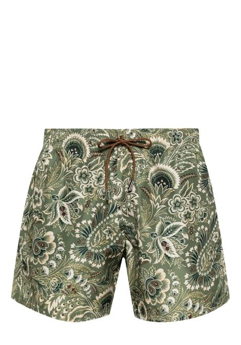 Green Paisley Print Swimwear ETRO | MRPB0001-99SAS89X0890