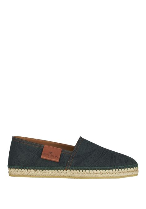 Green Espadrilles with Paisley Jacquard Motif ETRO | MS4G0002-AD211V0825