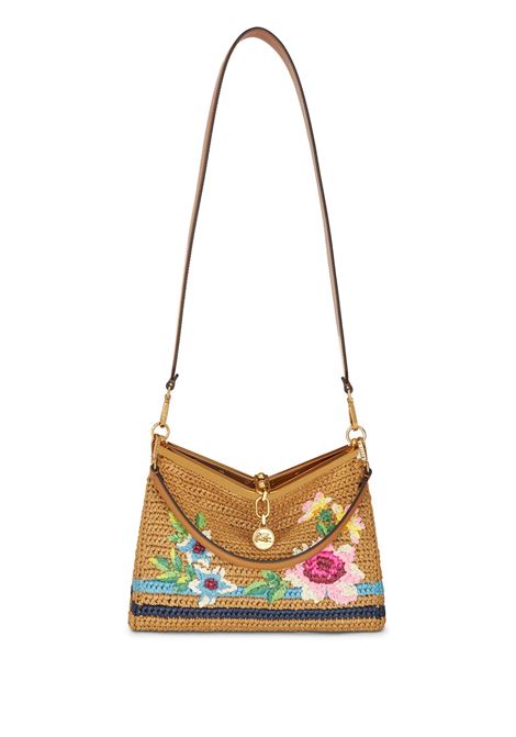 Vela Medium Bag In Raffia With Embroidery ETRO | WP1B0002-AR212Y0412