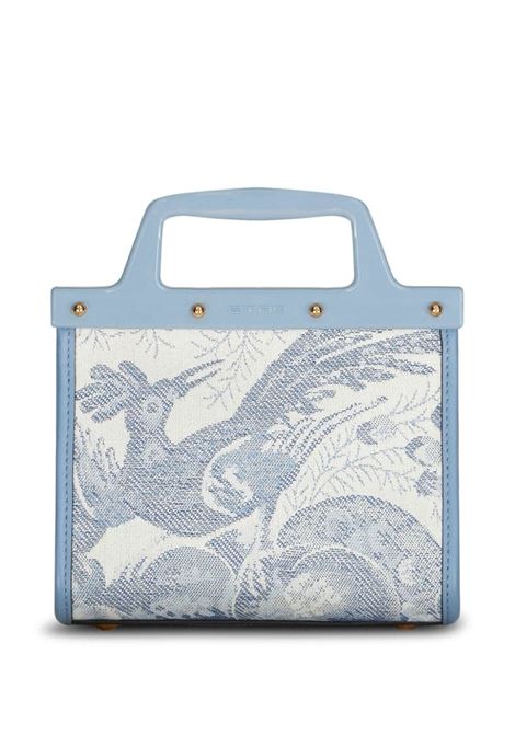 Light Blue Small Love Trotter Shopping Bag ETRO | WP1D0001-AT197S9097