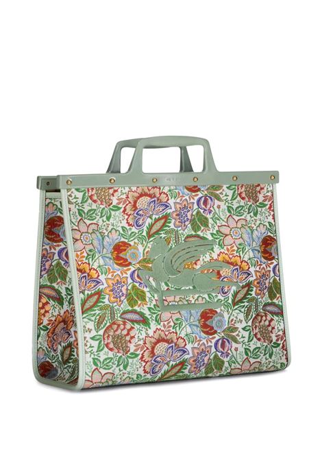 Floral Jacquard Large Love Trotter Shopping Bag ETRO | WP1D0003-AT198S9800