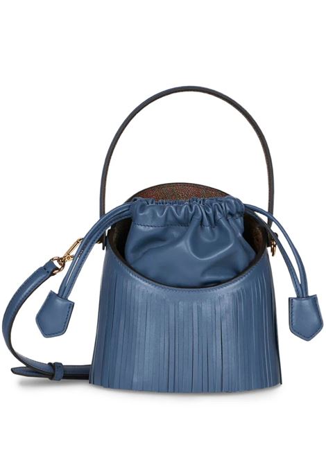 Light Blue Saturno Mini Bag With Fringes ETRO | WP1E0001-AA033B0537