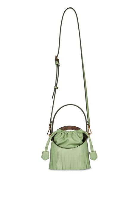 Green Saturno Mini Bag With Fringes ETRO | WP1E0001-AA033V9026