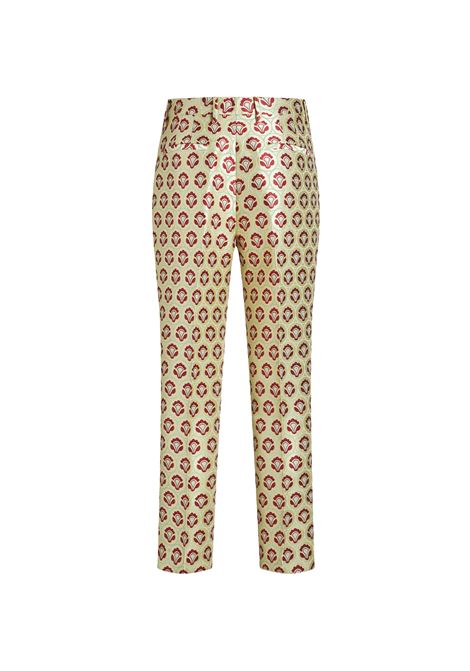 Shiny Yellow Jacquard Trousers ETRO | WREA0003-99TFA07S9840