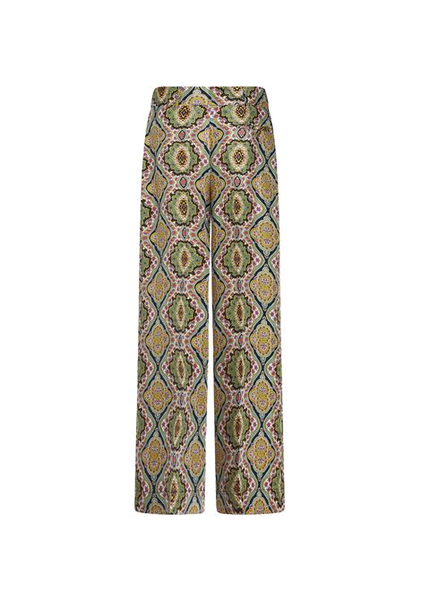 Black Silk Trousers With Medallion Print ETRO | WREA0013-99SA1A1X0810