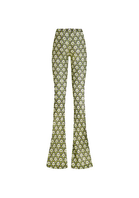 Green Printed Jersey Trousers ETRO | WREA0026-99IA417X0810