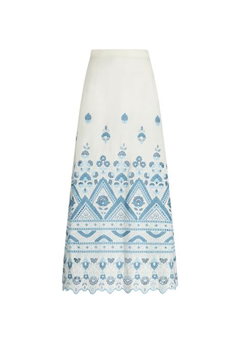 Long White Skirt With Embroidery ETRO | WRFA0024-99TGE01S8461