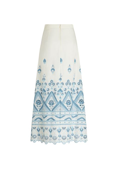 Long White Skirt With Embroidery ETRO | WRFA0024-99TGE01S8461