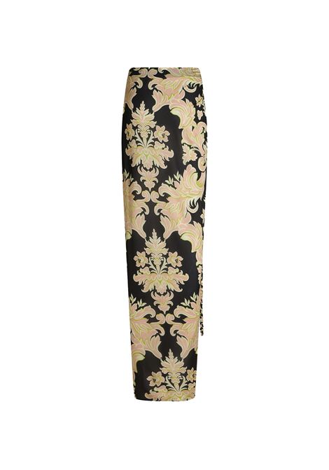 Printed Black Jersey Sarong Skirt ETRO | WRFA0030-99IA415X0810