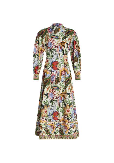 Multicoloured Printed Cotton Shirt Dress ETRO | WRHA0027-99SP520X0800