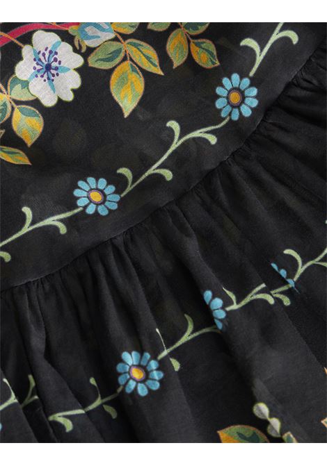Long Black Dress With Floral Print ETRO | WRHA0044-99SP538X0810