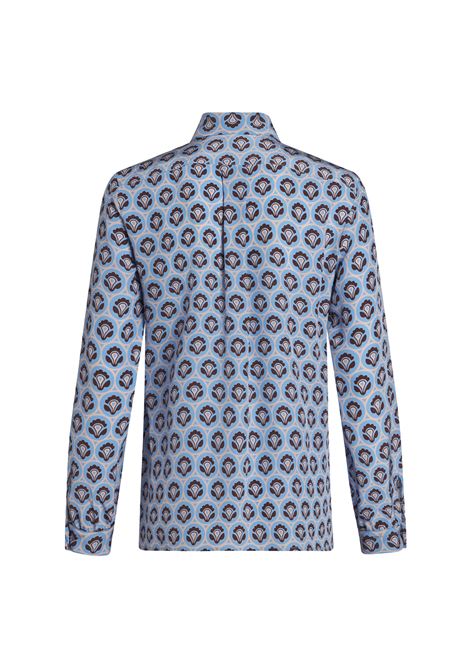 Light Blue Printed Silk Shirt ETRO | WRIA0019-AK302X0880