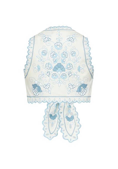 White Crop Top With Bow and Embroidery ETRO | WRJA0008-AR211S8461