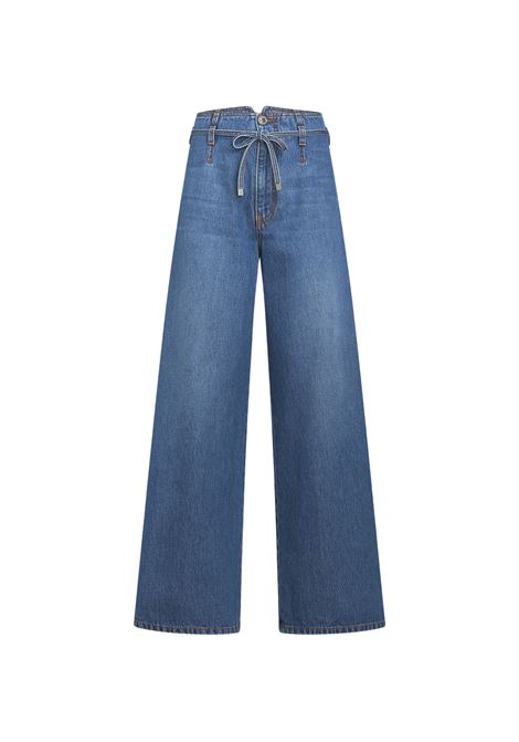 Blue Culotte Jeans With Belt ETRO | WRNB0006-AD171S9001