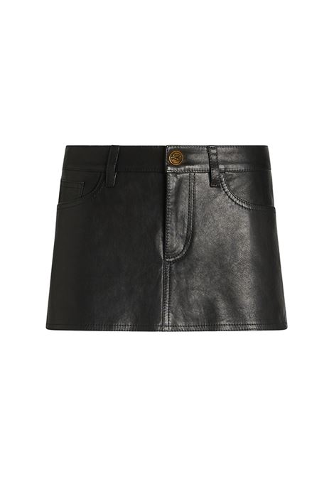 Black Nappa Mini Skirt ETRO | WROE0002-AP009N0000