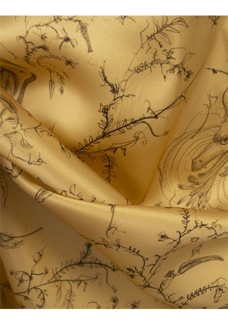 Printed Mandarin Silk Satin Long Shirt Dress FABIANA FILIPPI | ABD274F1300000H45554030