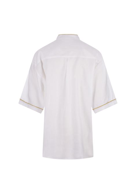 White Linen Canvas Shirt FABIANA FILIPPI | CAD274F6150000H49721