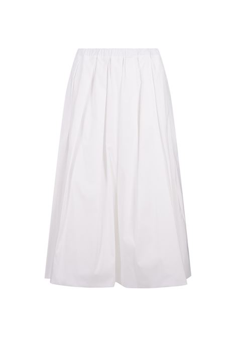 White Poplin Midi Skirt FABIANA FILIPPI | Skirts | GND274F2930000D68521