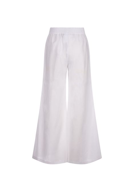 White Linen Canvas Jogging Trousers FABIANA FILIPPI | PAD274F2840000D66121