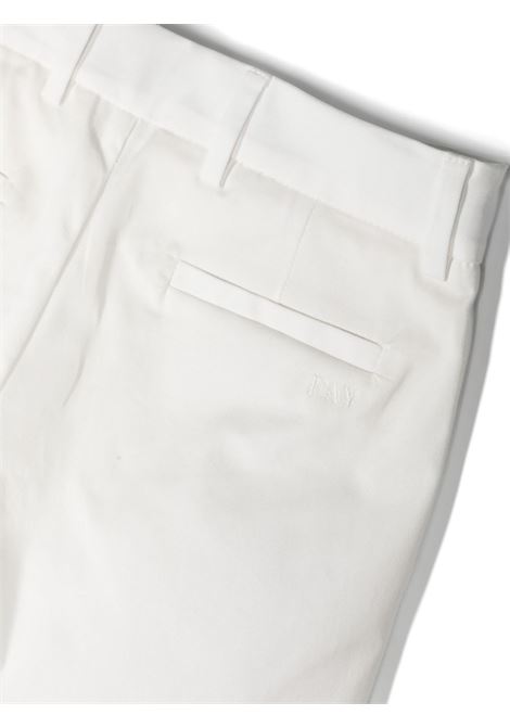 White Cotton Blend Tailored Bermuda Shorts FAY KIDS | FU6P39-G0019101