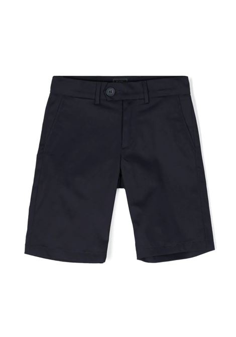 Navy Blue Cotton Blend Tailored Bermuda Shorts FAY KIDS | FU6P39-G0019620
