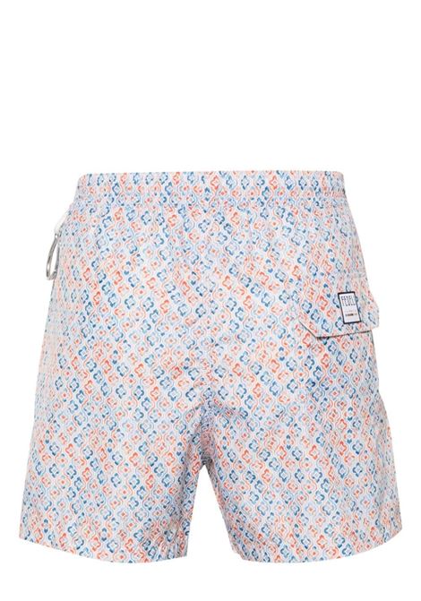 Swim Shorts Con Micro Pattern Maiolica Sfumato FEDELI | 00318-C099332