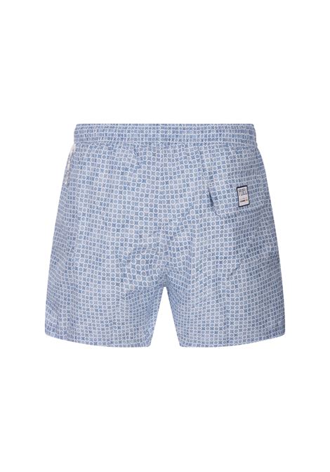 Swim Shorts With Micro Pattern Of Polka Dots And Flowers FEDELI | 00318-C0995510