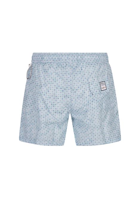 Swim Shorts With Micro Pattern Of Polka Dots And Flowers FEDELI | 00318-C099556