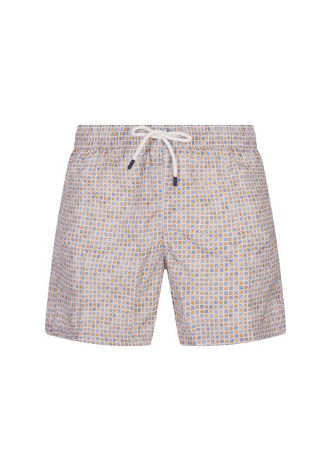 Swim Shorts With Micro Pattern Of Polka Dots And Flowers FEDELI | 00318-C099557
