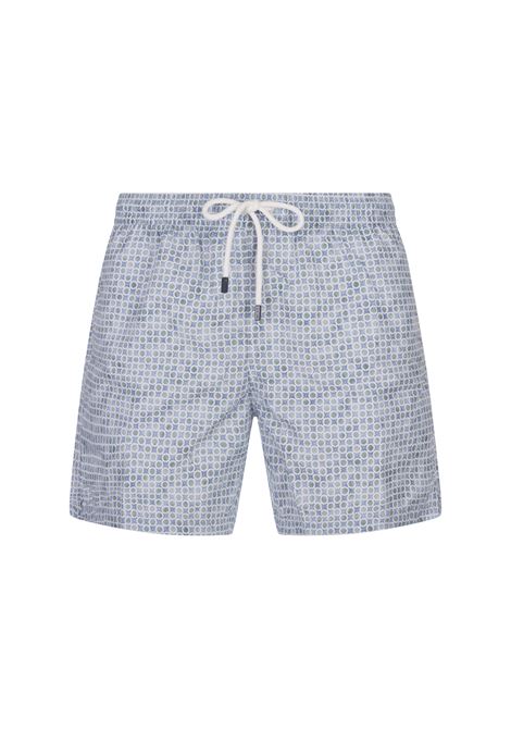 Swim Shorts With Micro Pattern Of Polka Dots And Flowers FEDELI | 00318-C099559