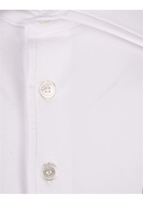 White Tecno Jersey Polo Shirt FEDELI | 0052416
