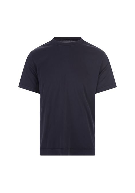 Basic T-Shirt In Night Blue Giza Jersey FEDELI | 0103626