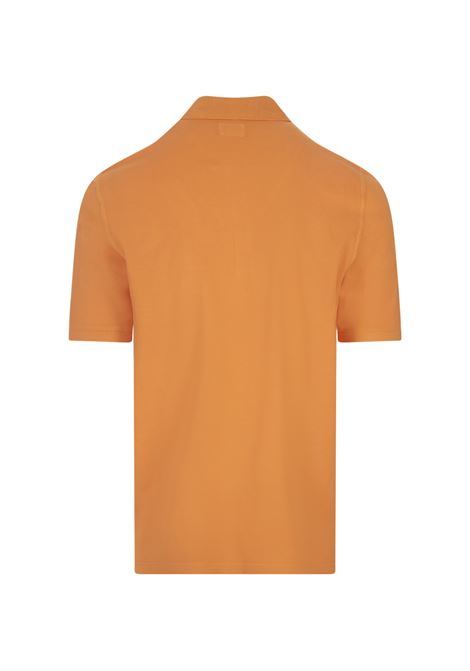 Orange Light Cotton Piquet Polo Shirt FEDELI | 0108199