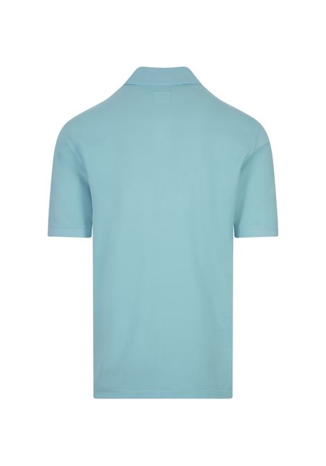 Turquoise Light Cotton Piquet Polo Shirt FEDELI | 0108201